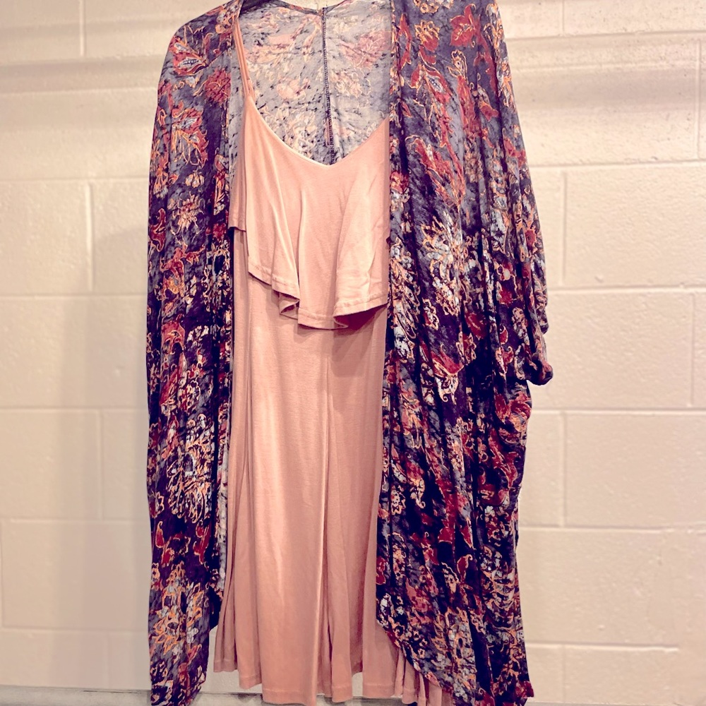 Blush babydoll dress